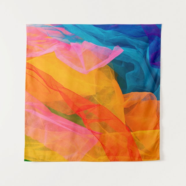 Ein buntes Gewebe. Hintergrund, Farbe, Schiff, f Wandteppich (Vorderseite)