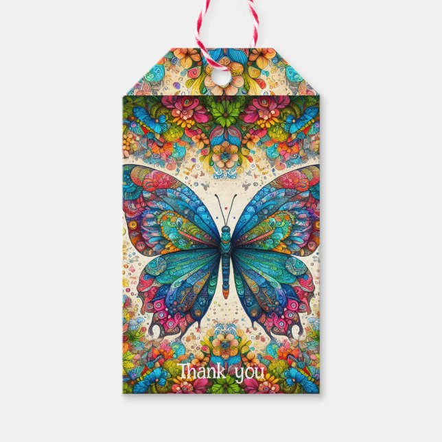 Ein Butterfly-Kantenballett Geschenkanhänger (Vorderseite)