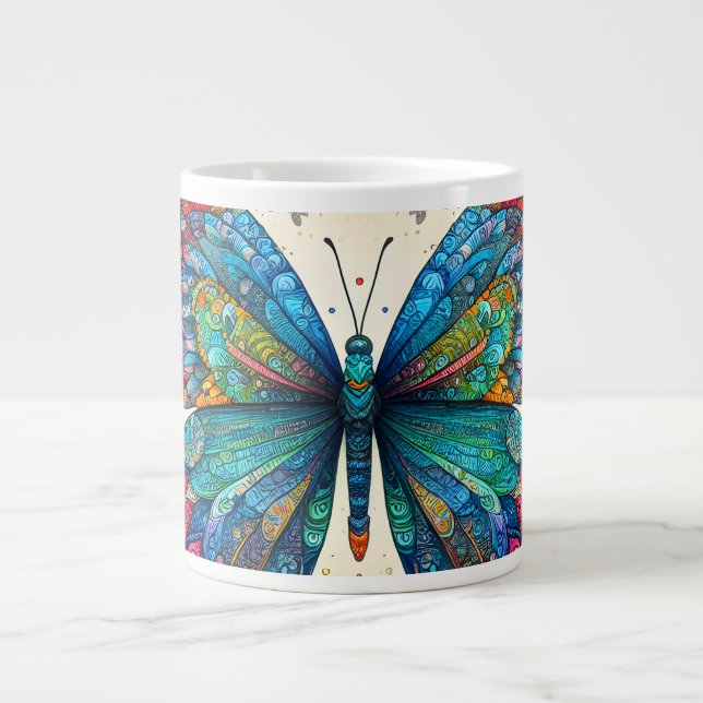 Ein Butterfly-Kantenballett Jumbo-Tasse (Vorderseite)