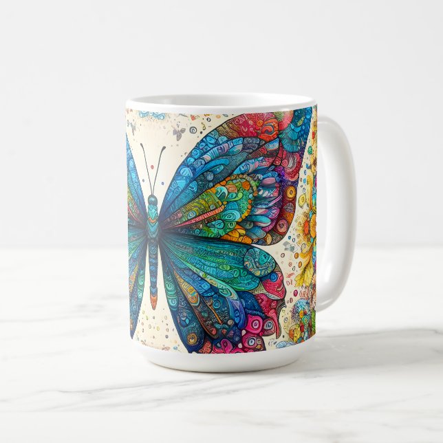 Ein Butterfly-Kantenballett Kaffeetasse (VorderseiteRechts)