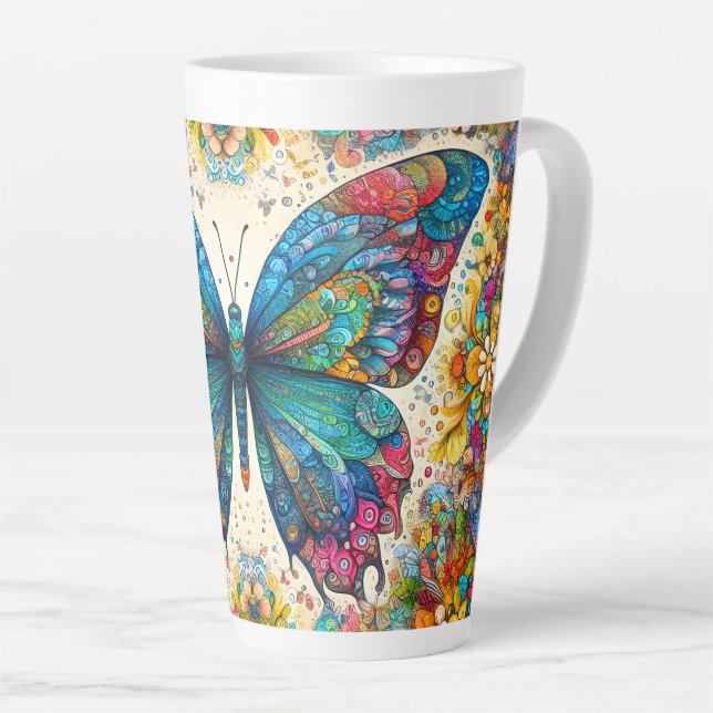 Ein Butterfly-Kantenballett Milchtasse (Rechte Ecke)