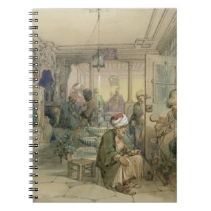 Ein Café, Konstantinopel, 1854 (Stift u. Tinte u. Notizblock