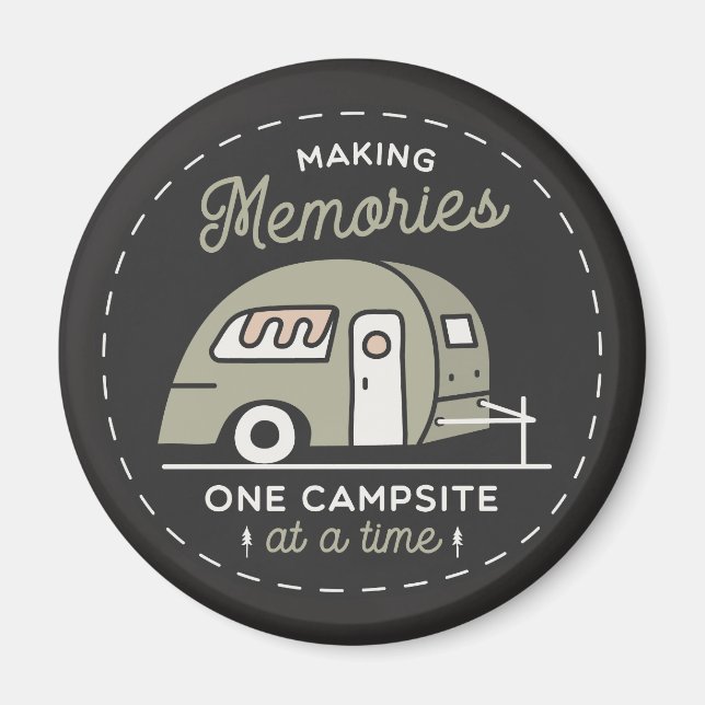 Ein Campingplatz zur selben Zeit Magnet (Vorne)