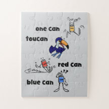 Ein Can Toucan Roter Can Blauer Can 30 Teile Puzzl