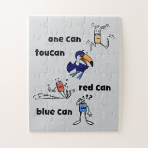 Ein Can Toucan Roter Can Blauer Can 30 Teile Puzzl