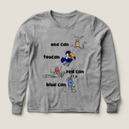Ein Can Toucan Roter Can Blauer Can Mädchen LS-Shi