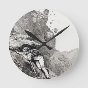 Ein Cannonade auf dem Matterhorn, 1862, 'vom Asc Runde Wanduhr