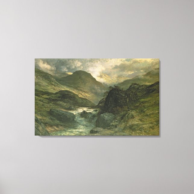 Ein Canyon, 1878 Leinwanddruck (Vorderseite)