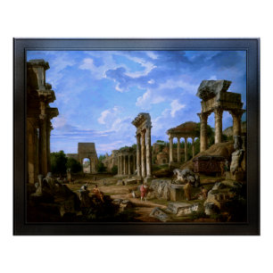 Ein Capriccio des Forum Romanum von Giovanni Panni Poster