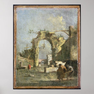 Ein Capriccio - Ruinen, 18. Jahrhundert Poster