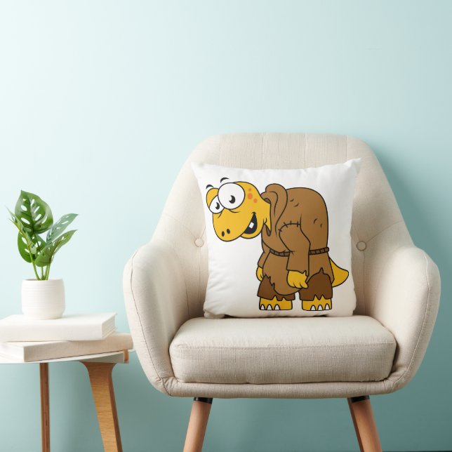 Ein Cartoon Dinosaurier Hunchback. Kissen (Stuhl )