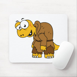 Ein Cartoon Dinosaurier Hunchback. Mousepad