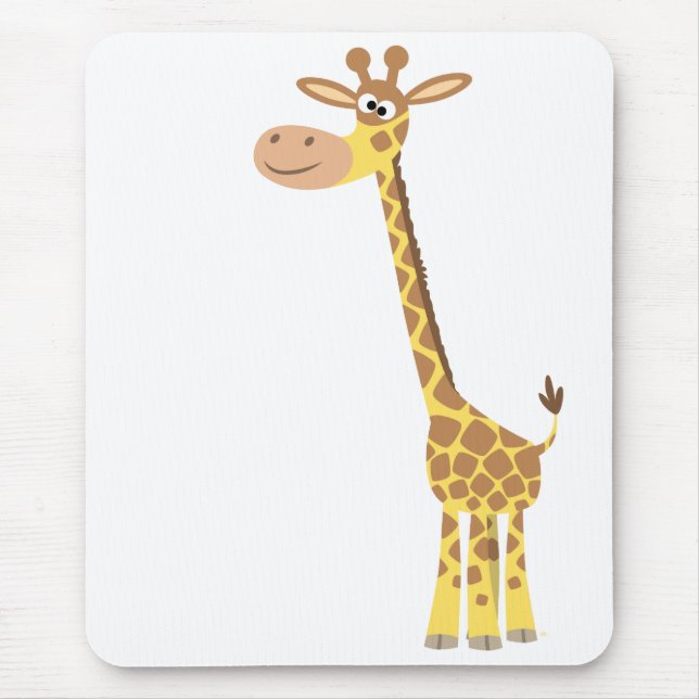 Ein Cartoon-Giraffe-Mousepad Mousepad (Vorne)