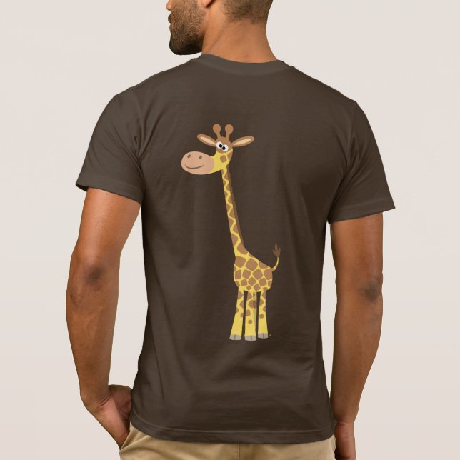 Ein Cartoon-Giraffe-T - Shirt (hinten) (Rückseite)