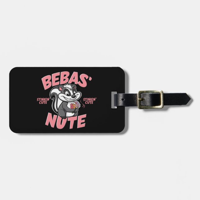 Ein Cartoon schlich mit einem frechen Grinsen Gepäckanhänger (Vorderseite horizontal)