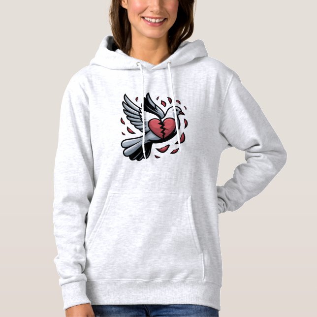 ein Cartoon taub mit gebrochenem Herzen, T - Shirt (Vorderseite)