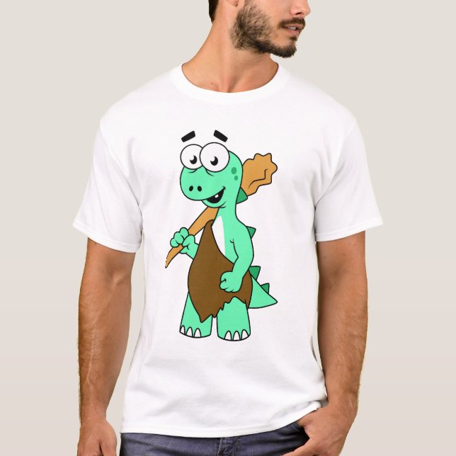 Ein Cartoon Tyrannosaurus Rex Caveman. T-Shirt (Vorderseite)