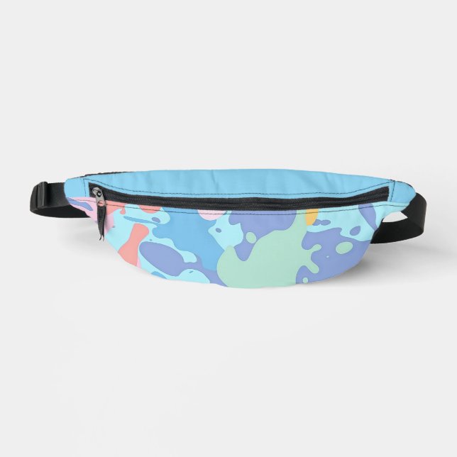 Ein chaotisches Farbmuster Bauchtasche (Vorderseite)