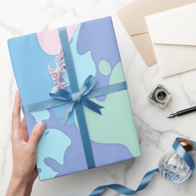 Ein chaotisches Farbmuster Geschenkpapier (Schenken)