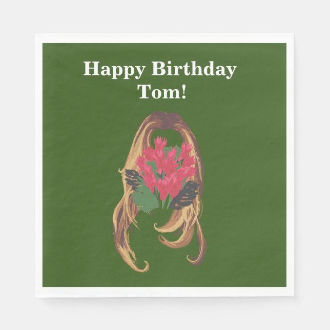 Ein charmanter Geist Serviette (Vorderseite)