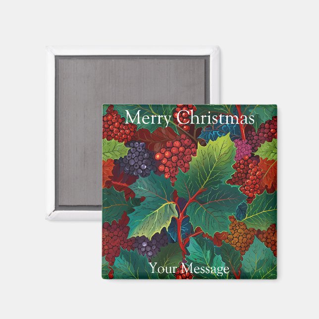 Ein charmanter Weihnachtskonzert Kühlschrankmagnet (Vorderseite/Rückseite)