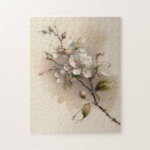 Ein Cherry Blossom Zweigstelle Wasserfarbe