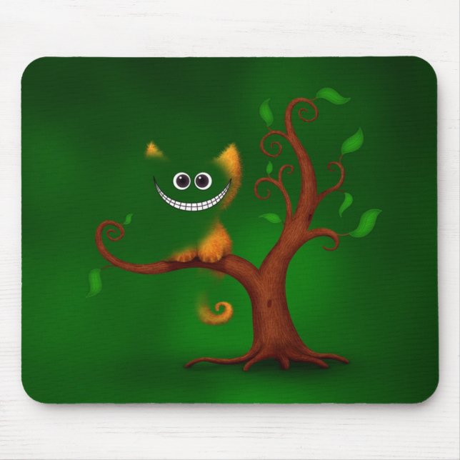 Ein Cheshire-Kätzchen (Verschwinden) Mousepad (Vorne)