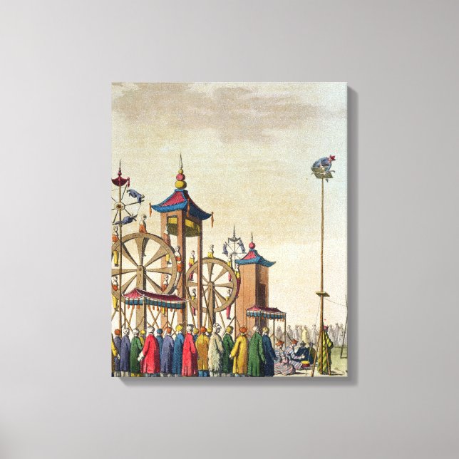 Ein chinesischer Zirkus, Illustration von 'Le Cost Leinwanddruck (Vorderseite)