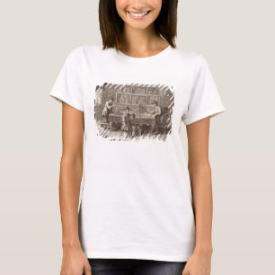 Ein chinesisches Kalligraphie-Geschäft, von einem T-Shirt