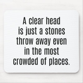 Ein Clear Head Mouse Pad Mousepad
