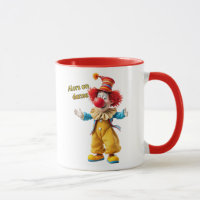 Ein Clown lädt dich zum Tanzen ein.