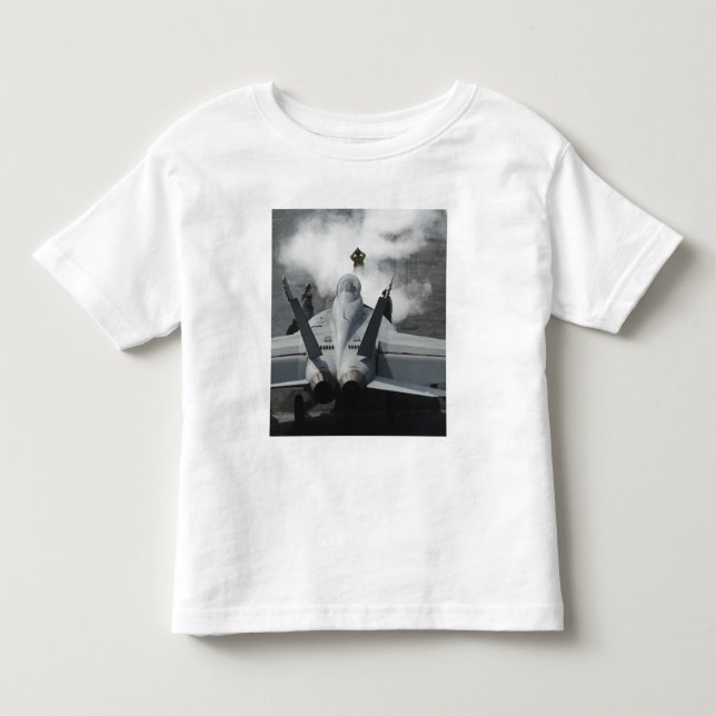 Ein Cockpit signalisiert eine F/A-18F Kleinkind T-shirt (Vorderseite)