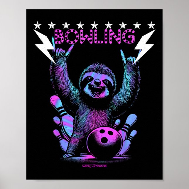 Ein Cooler Bowling mit Blitzschlag Poster (Vorne)
