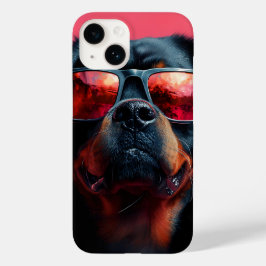 Ein cooler Rottweiler mit Sonnenbrille Case-Mate iPhone 14 Hülle