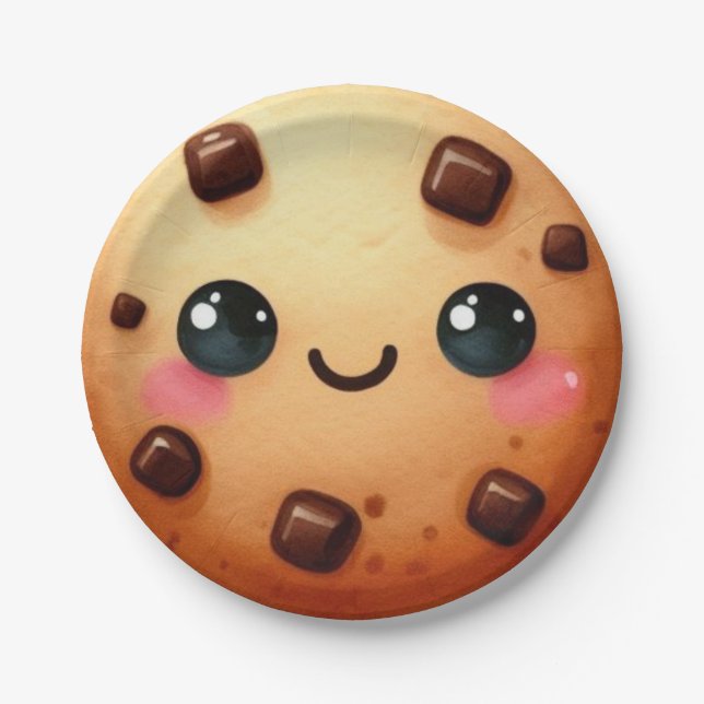Ein Cooles Cookie 1. Geburtstag Pappteller (Vorderseite)
