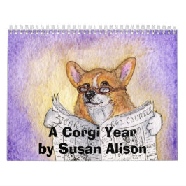 Ein corgi-Jahr durch Susan Alison Kalender