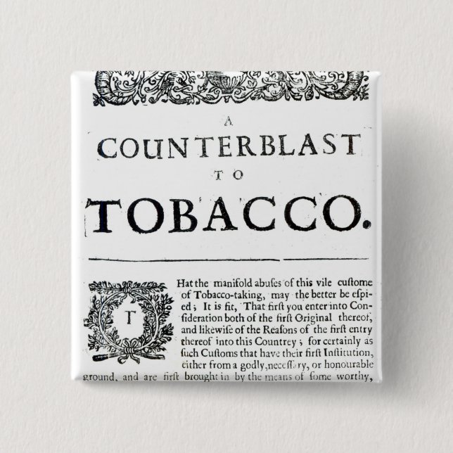 Ein Counterblast zum Tabak Button (Vorderseite)