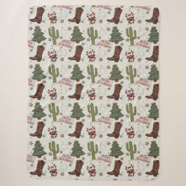 Ein Cowboy frohe Weihnachten Sherpadecke