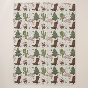 Ein Cowboy frohe Weihnachten Sherpadecke