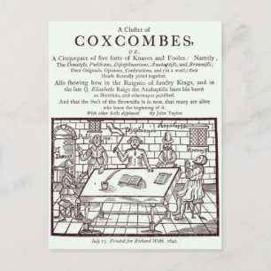 Ein Coxcombes-Cluster von John Taylor Postkarte