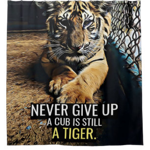 Ein Cube ist noch ein Tiger Duschvorhang