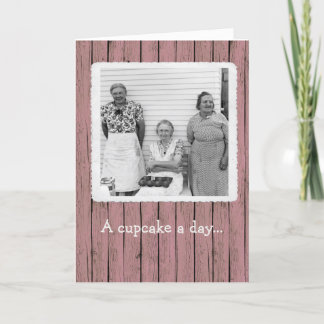 Ein Cupcake pro Tag - Geburtstagskarte Dankeskarte