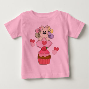 Ein Cupcake Puppy Valentine Baby T-shirt