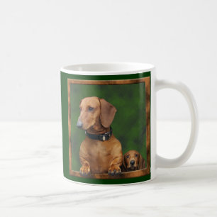 Ein Dackelvati und sein Junge Kaffeetasse