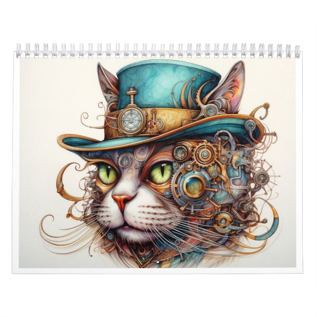 Ein Dampfkalender mit einer Katze Kalender (Titelbild)