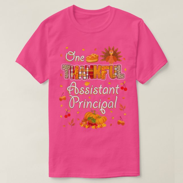Ein dankbarer Assistent Hauptort Herbst Herbst Dan T-Shirt (Design vorne)