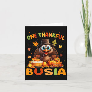 Ein dankbarer Busia Graphic Fall Erntedank Karte