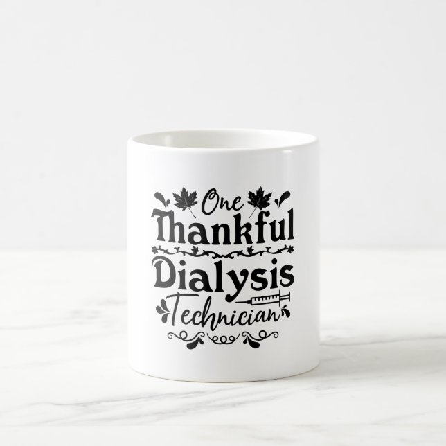 Ein dankbarer Dialysetechniker Nephrologie Tech Kaffeetasse (Mittel)