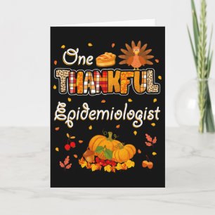 Ein dankbarer Epidemiologe Herbst Dankfest Karte