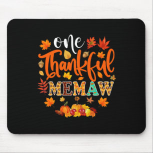 Ein dankbarer Gedächtnis Funny Herbst Herbst Ernte Mousepad